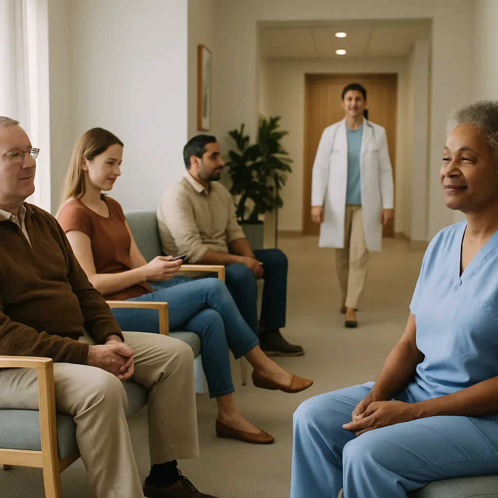 Pain management marketing strategy session for an interventional pain clinic.